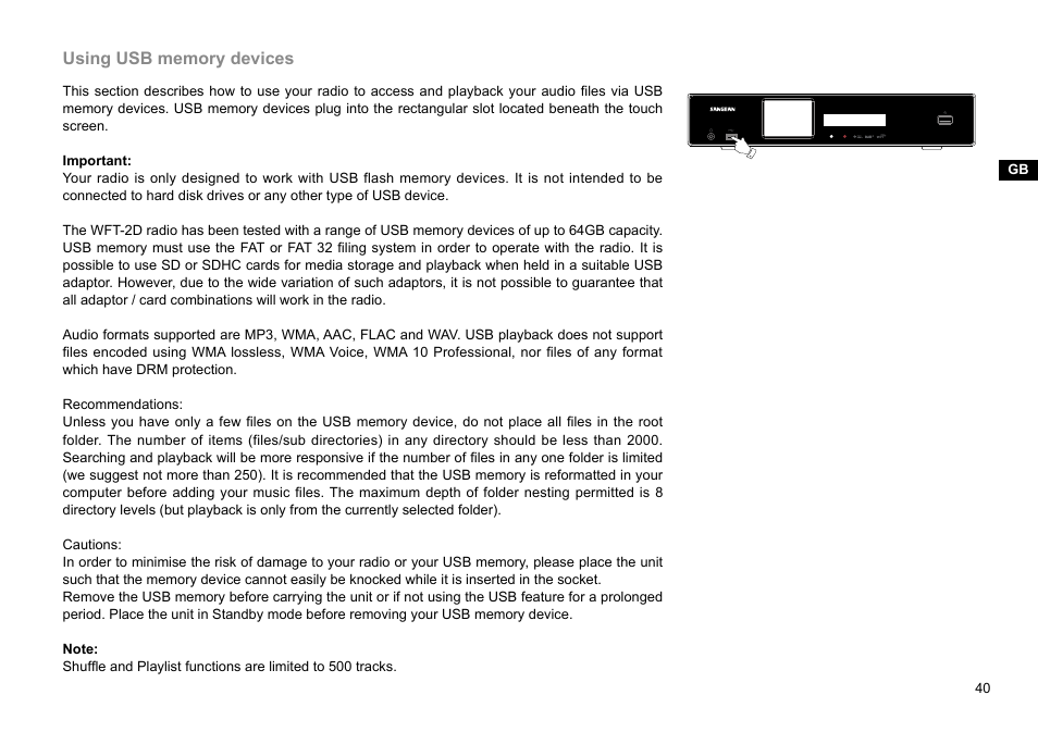 Sangean WFT-2D (V1) User Manual | Page 41 / 80