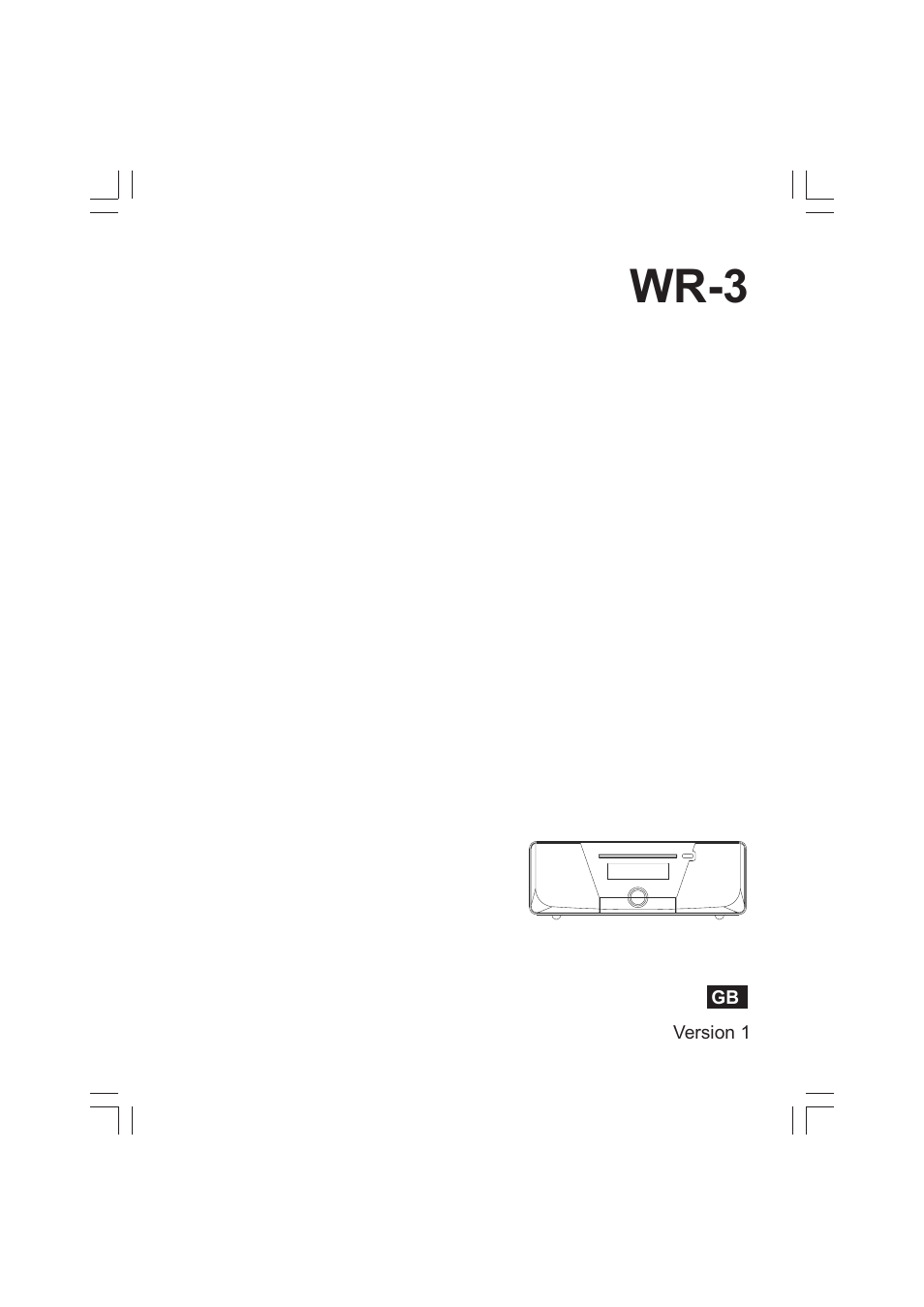 Sangean WR-3 (V1) User Manual | 22 pages