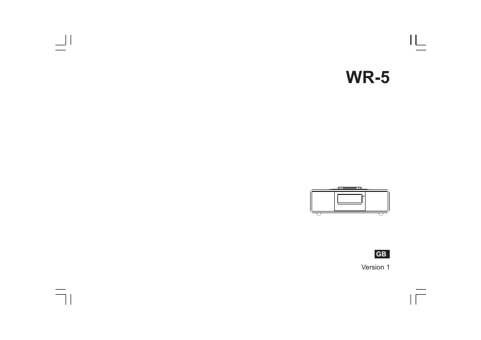 Sangean WR-5 (V1) User Manual | 39 pages
