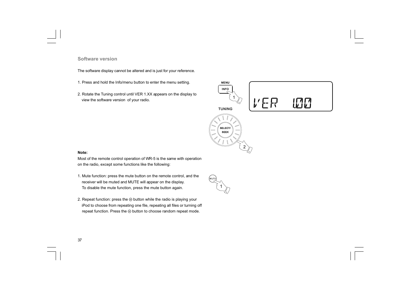 Sangean WR-5 (V1) User Manual | Page 38 / 39