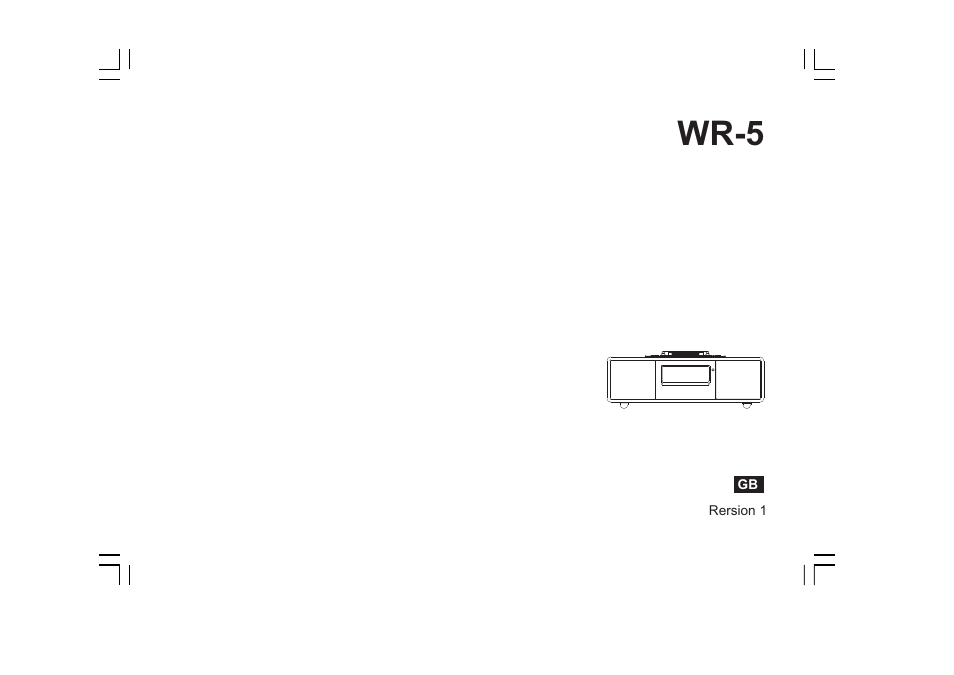 Sangean WR-5 (R1) User Manual | 39 pages