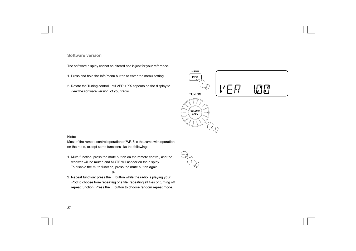 Sangean WR-5 (R1) User Manual | Page 38 / 39