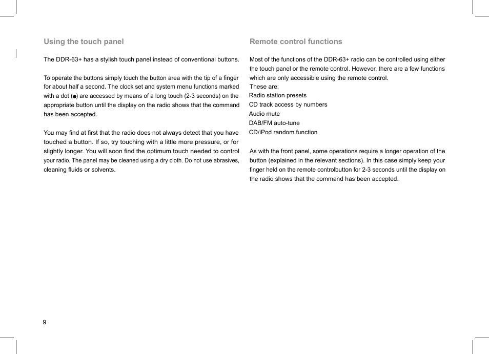 Sangean DDR-63+ (V1) User Manual | Page 10 / 107