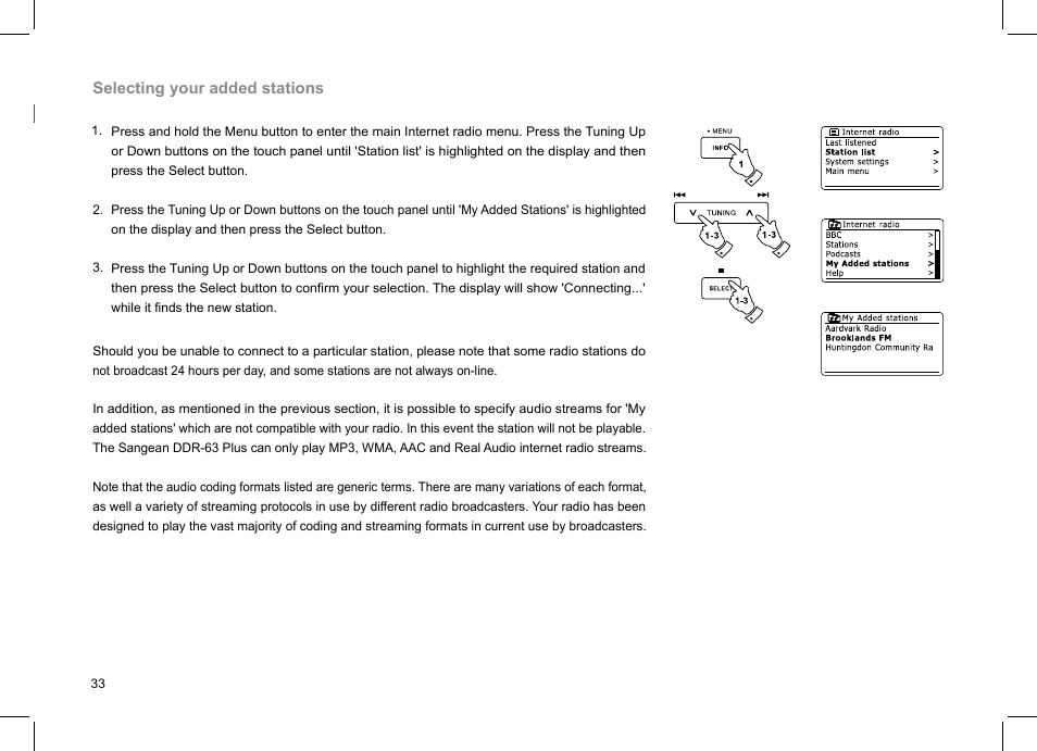 Sangean DDR-63+ (V1) User Manual | Page 34 / 107