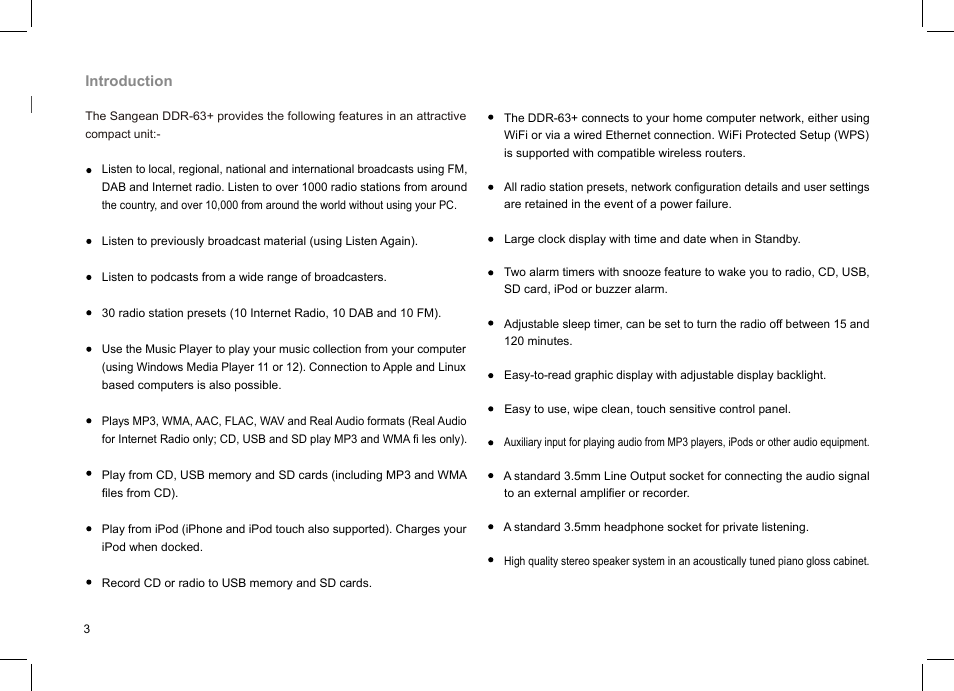 Sangean DDR-63+ (V1) User Manual | Page 4 / 107