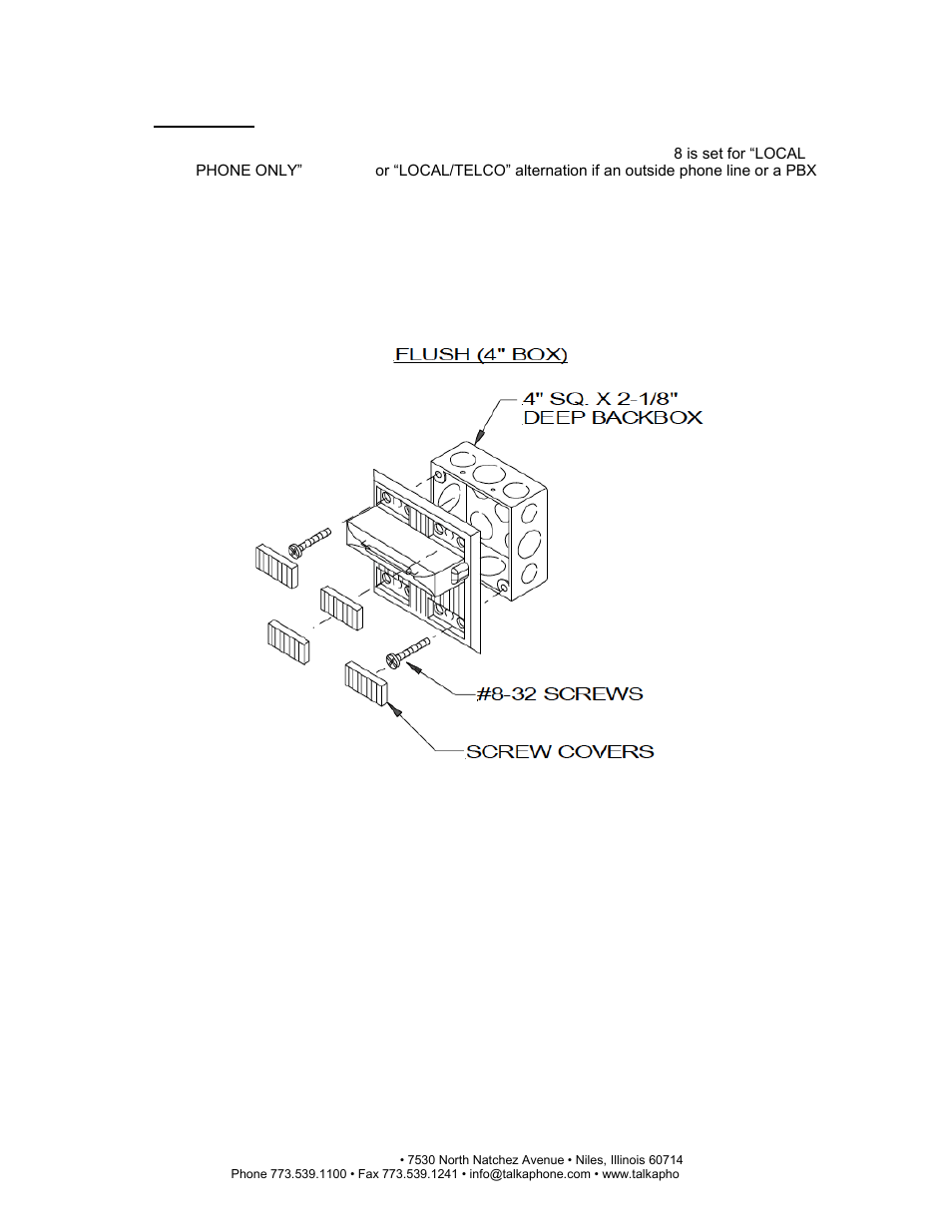 Strobe/siren assembly | Talkaphone CU-16 Area of Refuge Surface Mount Command Unit User Manual | Page 2 / 5