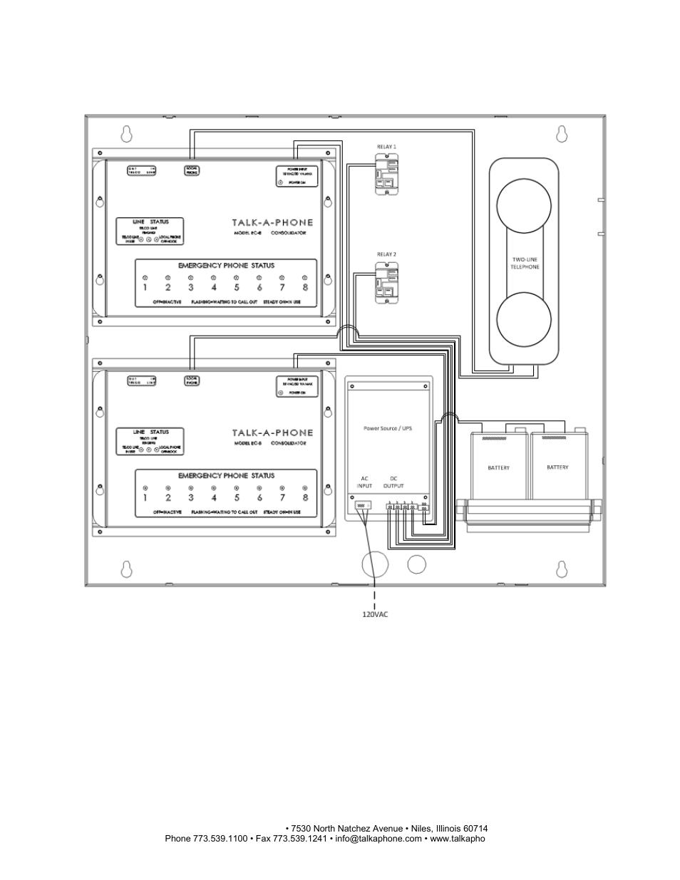 Cu-16 command unit internal view | Talkaphone CU-16 Area of Refuge Surface Mount Command Unit User Manual | Page 4 / 5