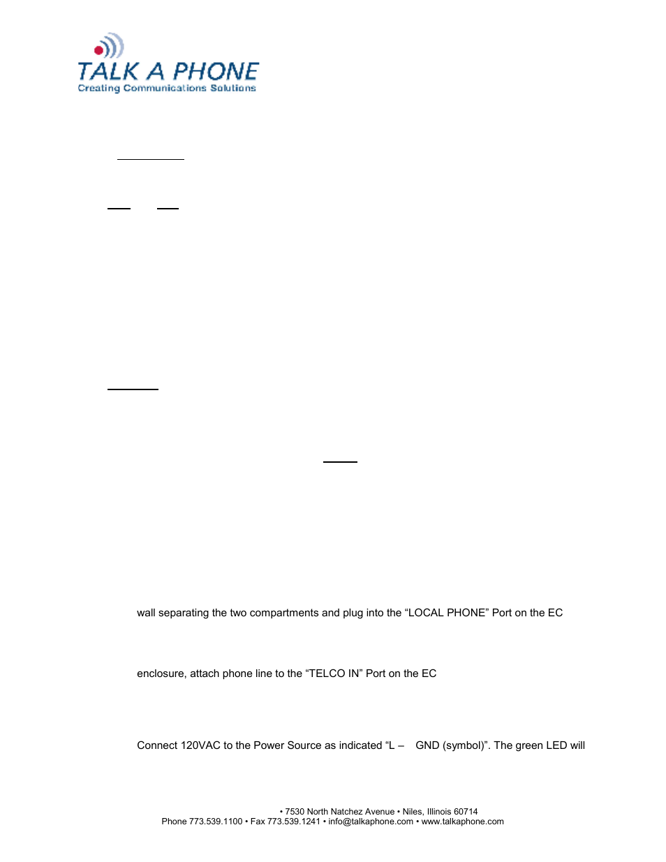 Talkaphone CU-8R Area of Rescue Flush Mount Command Unit User Manual | 5 pages