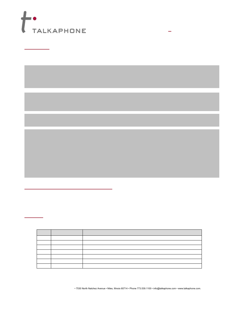 Talkaphone ETP-CDMA-V CDMA Cellular Interface User Manual | 6 pages