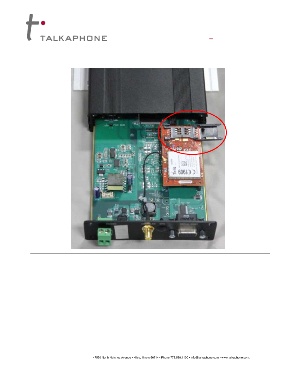 Talkaphone ETP-GSM GSM Cellular Interface User Manual | Page 6 / 10