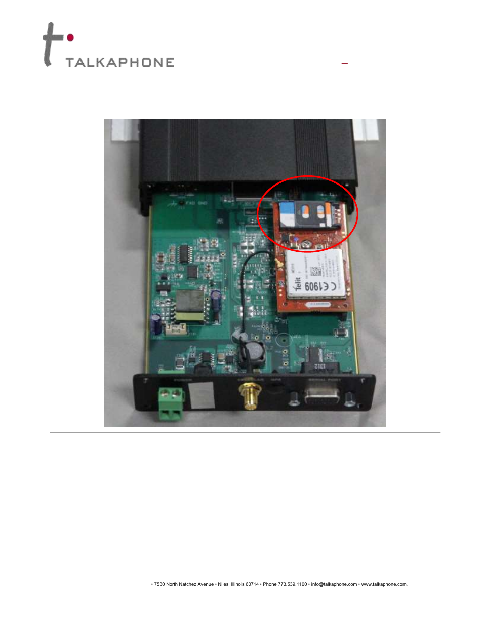 Talkaphone ETP-GSM GSM Cellular Interface User Manual | Page 8 / 10