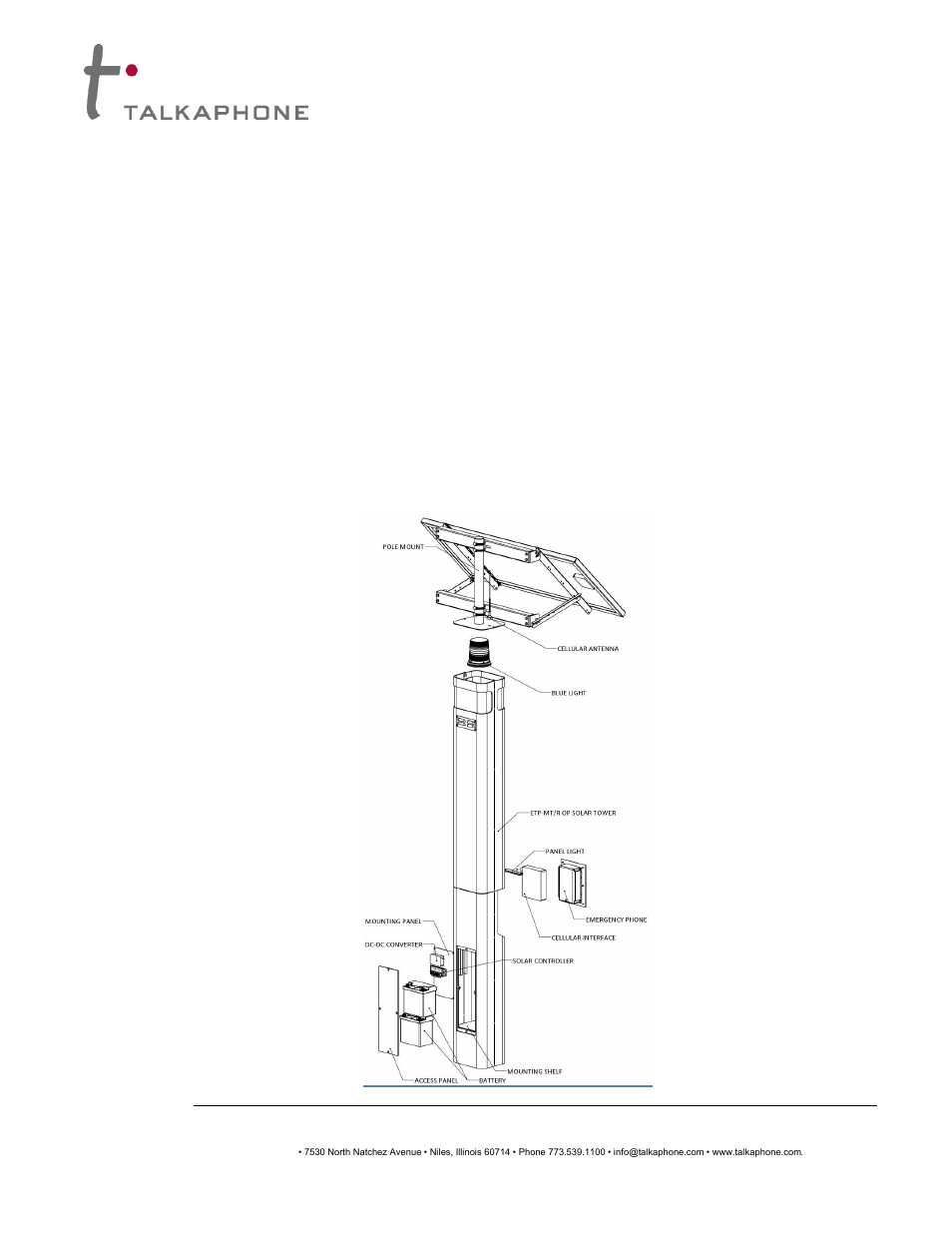 Solar kit installation instructions | Talkaphone ETP-MTE-WP Wireless ECO TOWER with Pole User Manual | Page 16 / 25