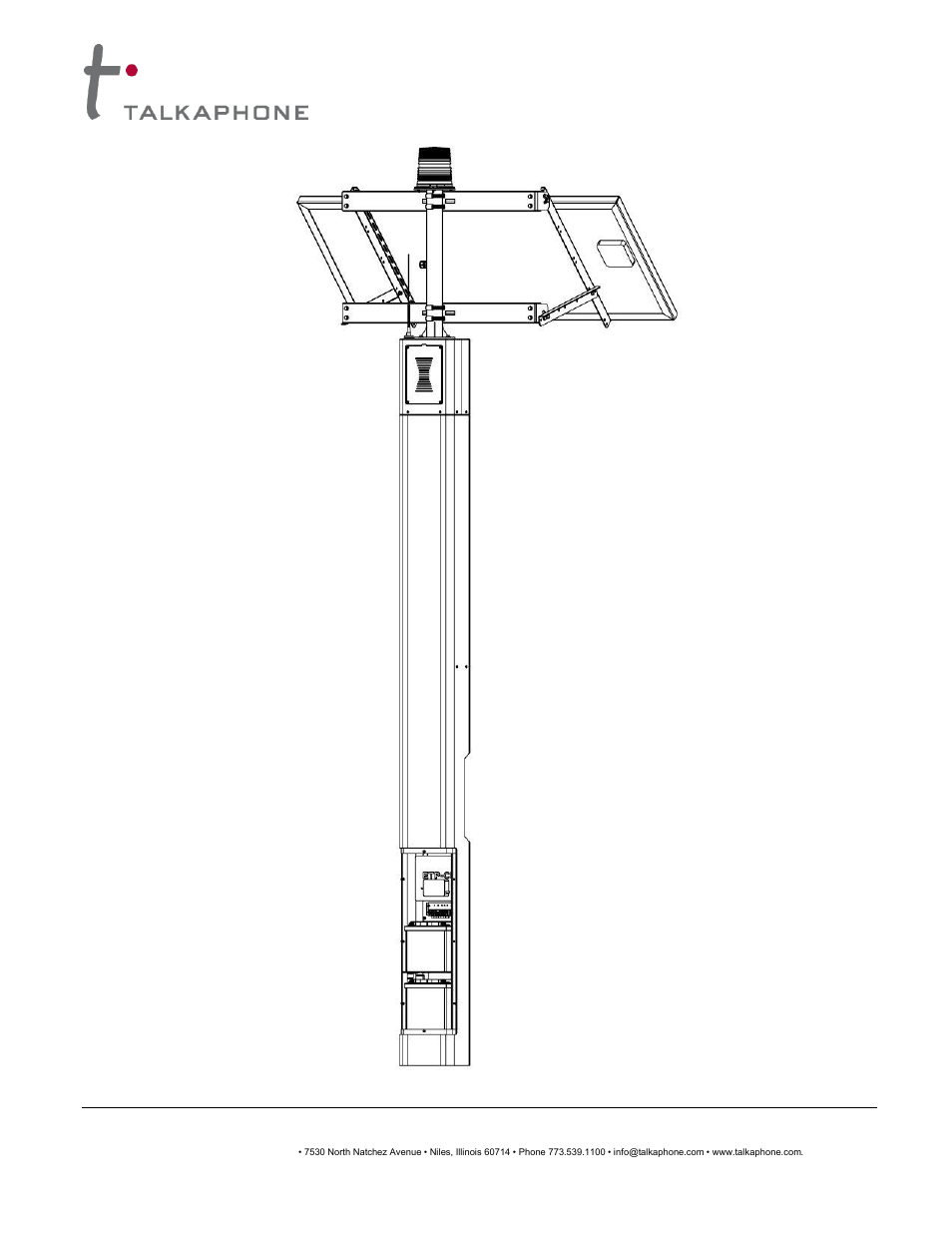 Solar kit installation instructions | Talkaphone ETP-MTE-WP Wireless ECO TOWER with Pole User Manual | Page 22 / 25