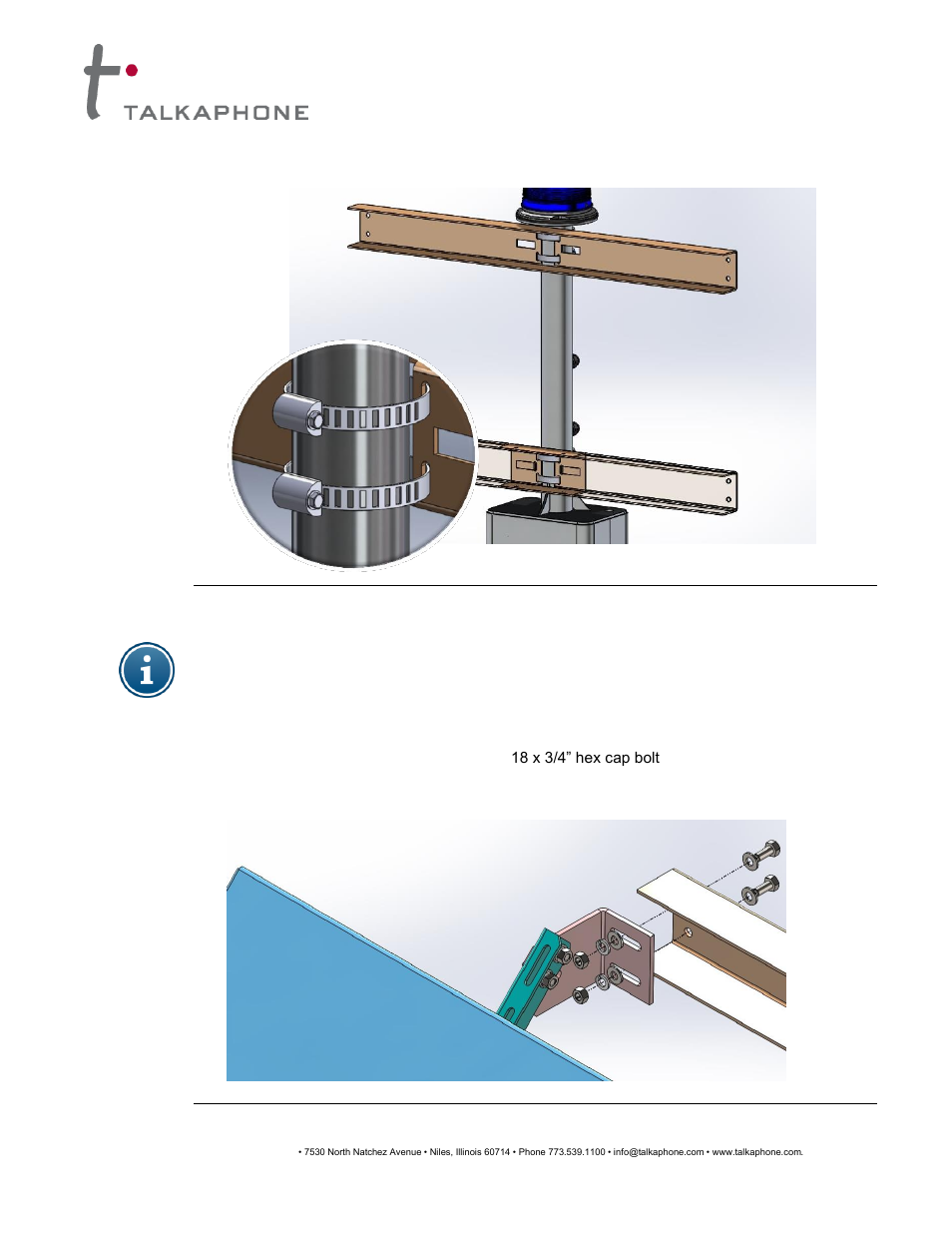 Solar kit installation instructions | Talkaphone ETP-MTE-WP Wireless ECO TOWER with Pole User Manual | Page 6 / 25