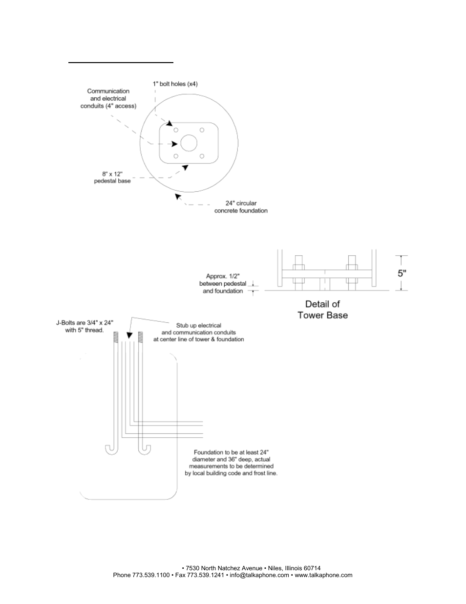 Pedestal mount installation instructions | Talkaphone ETP-PMD-SS Dual Faceplate Stainless Pedestal Mount User Manual | Page 2 / 3