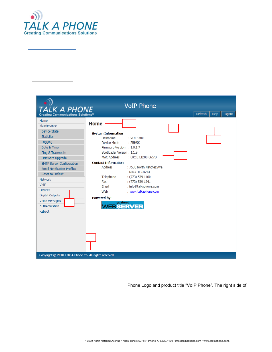 Voip-500, Series phone configuration and operation manual | Talkaphone VOIP-500K Native VoIP Keypad Emergency Phone User Manual | Page 12 / 90