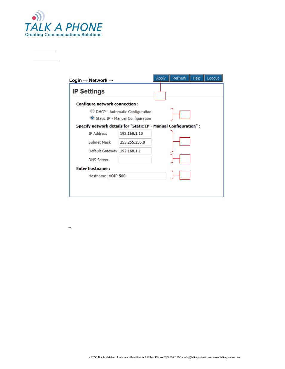 Voip-500, Series phone configuration and operation manual | Talkaphone VOIP-500K Native VoIP Keypad Emergency Phone User Manual | Page 16 / 90