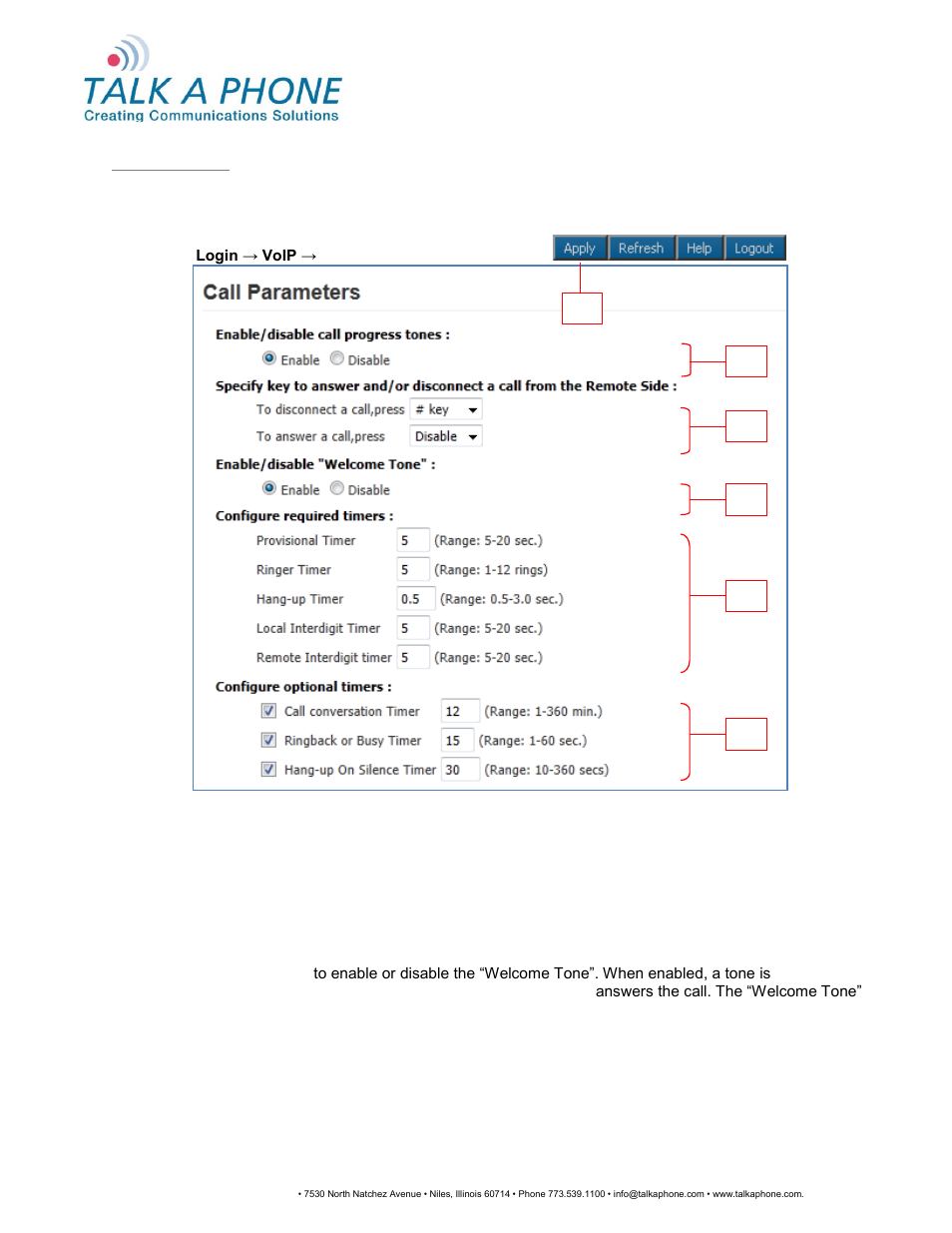 Voip-500, Series phone configuration and operation manual | Talkaphone VOIP-500K Native VoIP Keypad Emergency Phone User Manual | Page 23 / 90