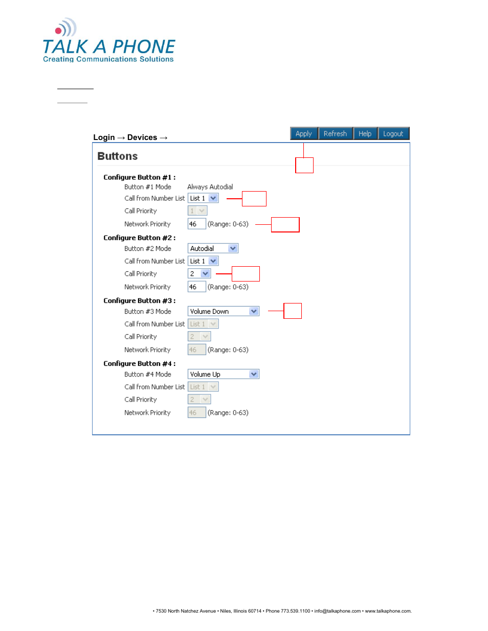 Voip-500, Series phone configuration and operation manual | Talkaphone VOIP-500K Native VoIP Keypad Emergency Phone User Manual | Page 26 / 90