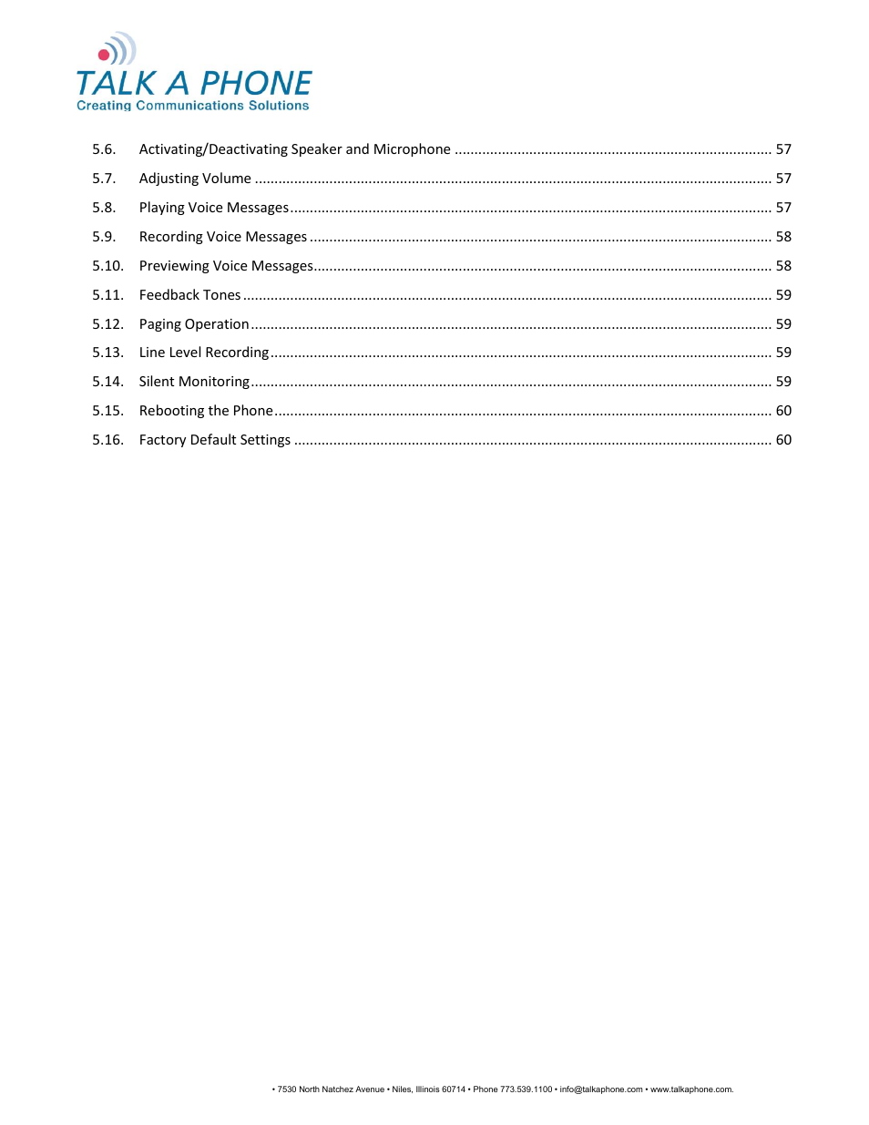 Voip-500, Series phone configuration and operation manual | Talkaphone VOIP-500K Native VoIP Keypad Emergency Phone User Manual | Page 3 / 90