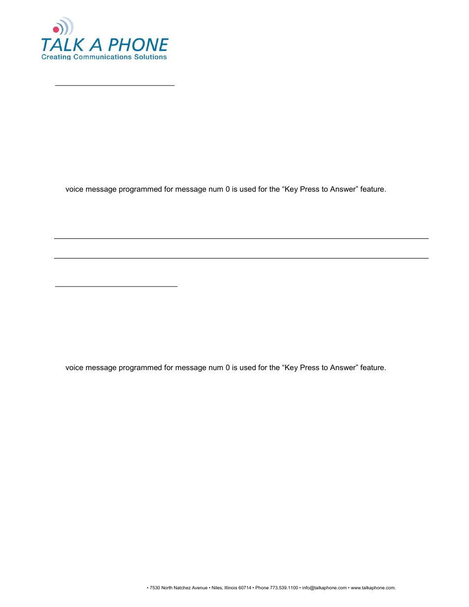 Voip-500, Series phone configuration and operation manual | Talkaphone VOIP-500K Native VoIP Keypad Emergency Phone User Manual | Page 58 / 90