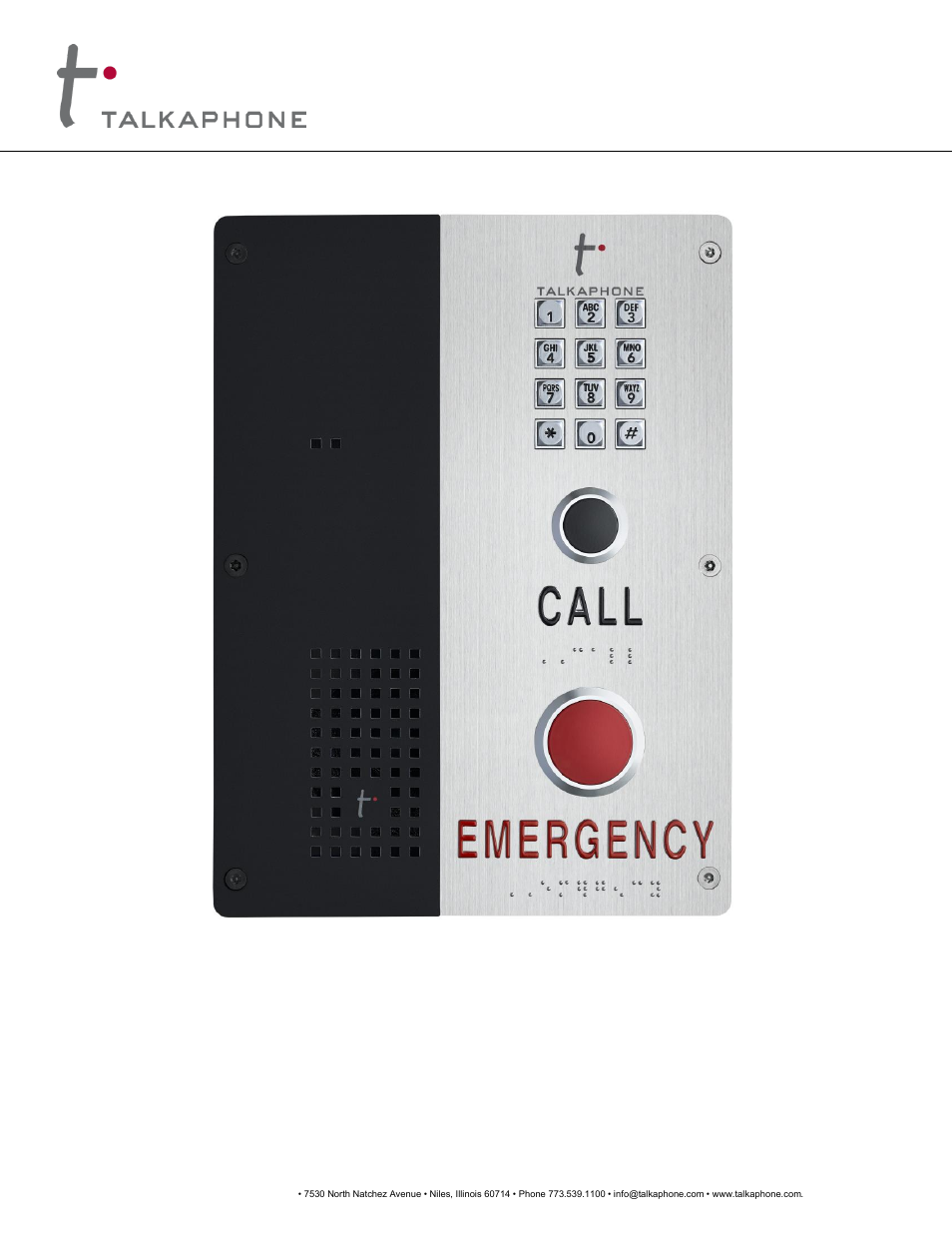 Talkaphone VOIP-600H Single Button Help IP Call Station User Manual | 94 pages