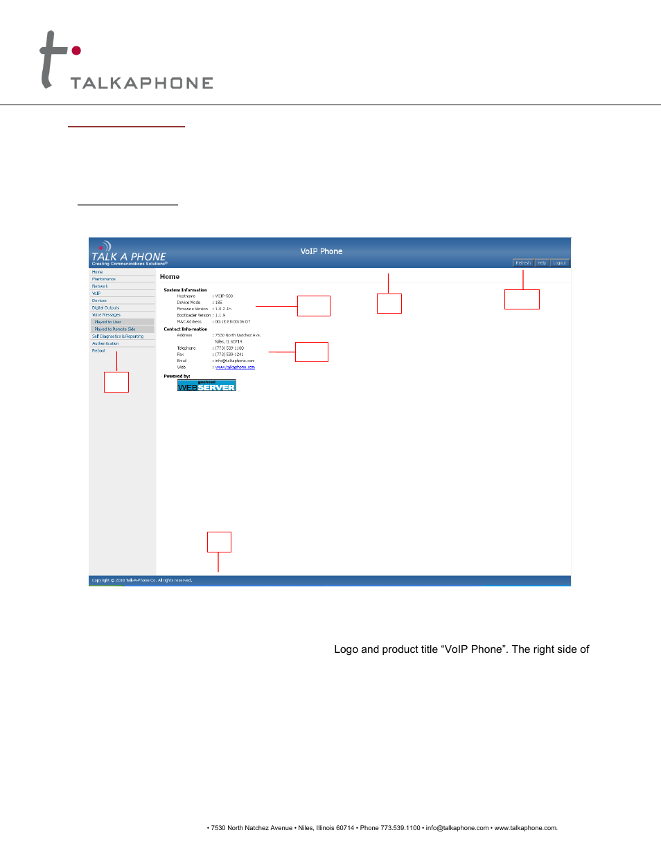 Voip-600, Series phone configuration / operation manual | Talkaphone VOIP-600H Single Button Help IP Call Station User Manual | Page 12 / 94