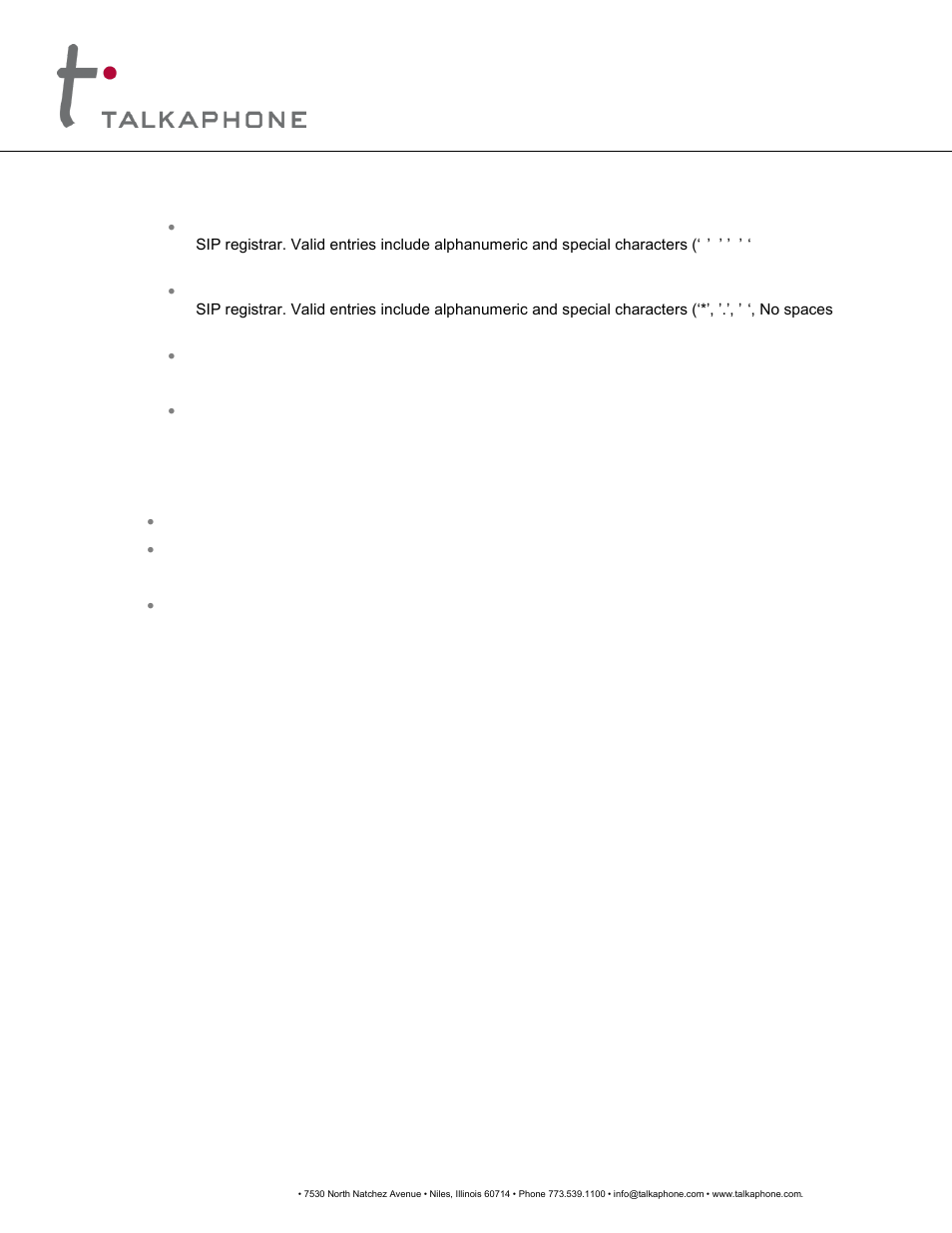 Voip-600, Series phone configuration / operation manual | Talkaphone VOIP-600H Single Button Help IP Call Station User Manual | Page 18 / 94
