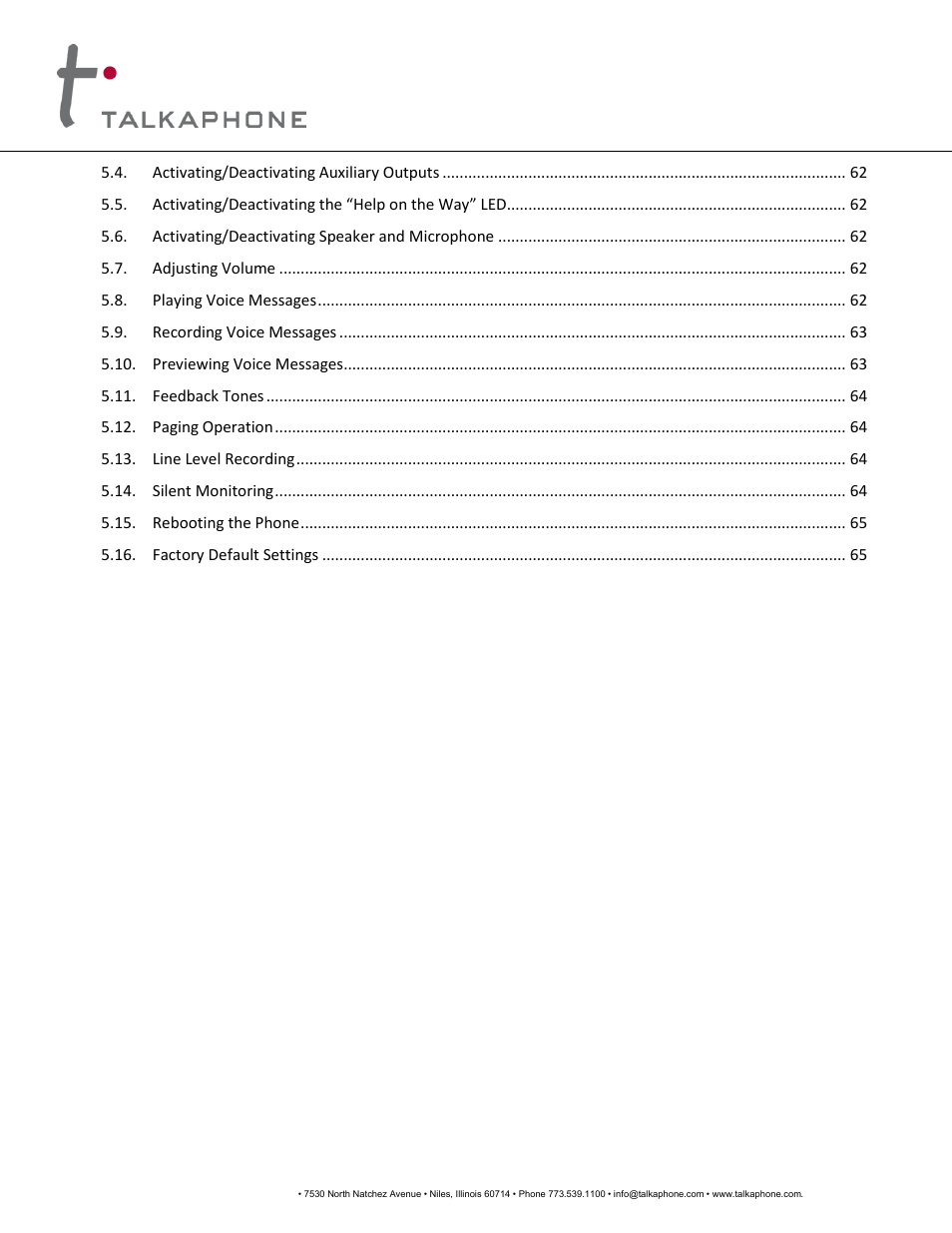 Voip-600, Series phone configuration / operation manual | Talkaphone VOIP-600H Single Button Help IP Call Station User Manual | Page 3 / 94