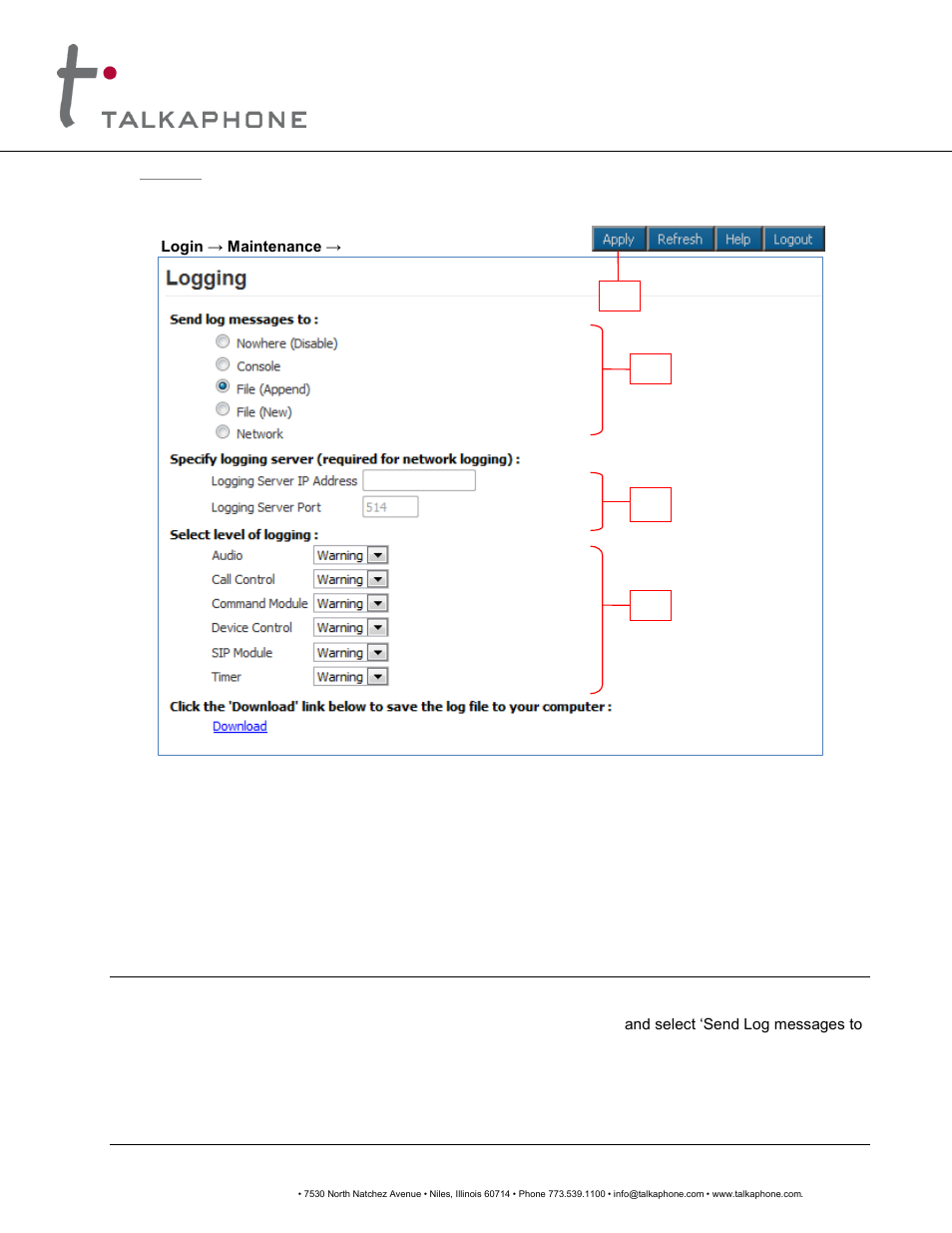 Voip-600, Series phone configuration / operation manual | Talkaphone VOIP-600H Single Button Help IP Call Station User Manual | Page 53 / 94