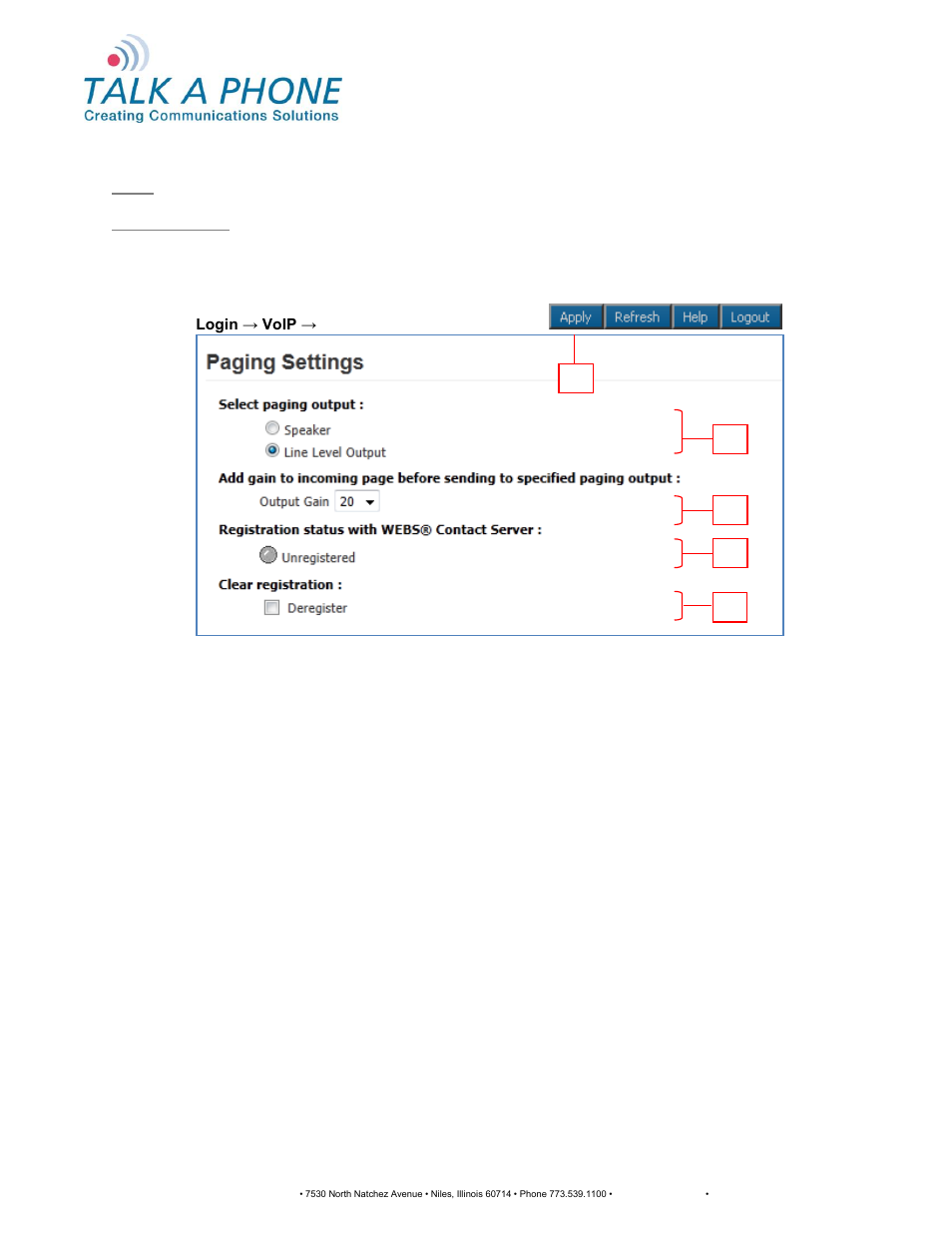 Webs-cm-2, webs-pa-1 and webs-pa-2, Configuration and operation manual | Talkaphone WEBS-PA-2IP Outdoor Area WEBS Paging Unit User Manual | Page 15 / 53
