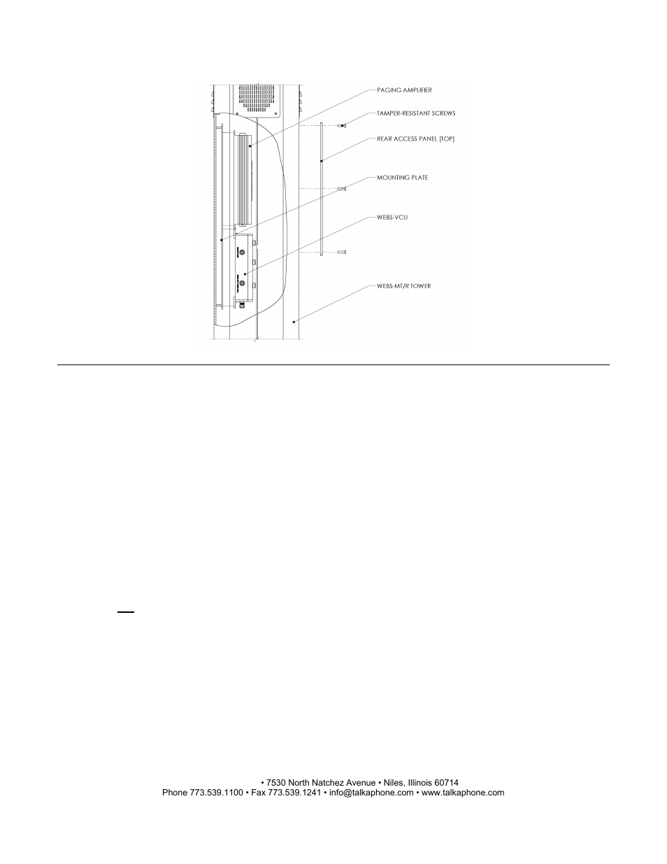 Webs-mt/r tower installation instructions | Talkaphone WEBS-MT/R Radius Emergency Phone Tower with WEBS User Manual | Page 4 / 9