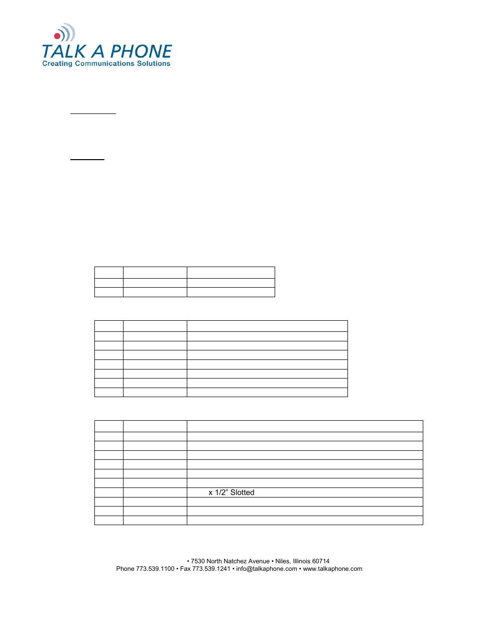 Talkaphone WEBS-MT/R-OP5 Radius Emergency Phone Tower with CCTV and WEBS User Manual | 8 pages