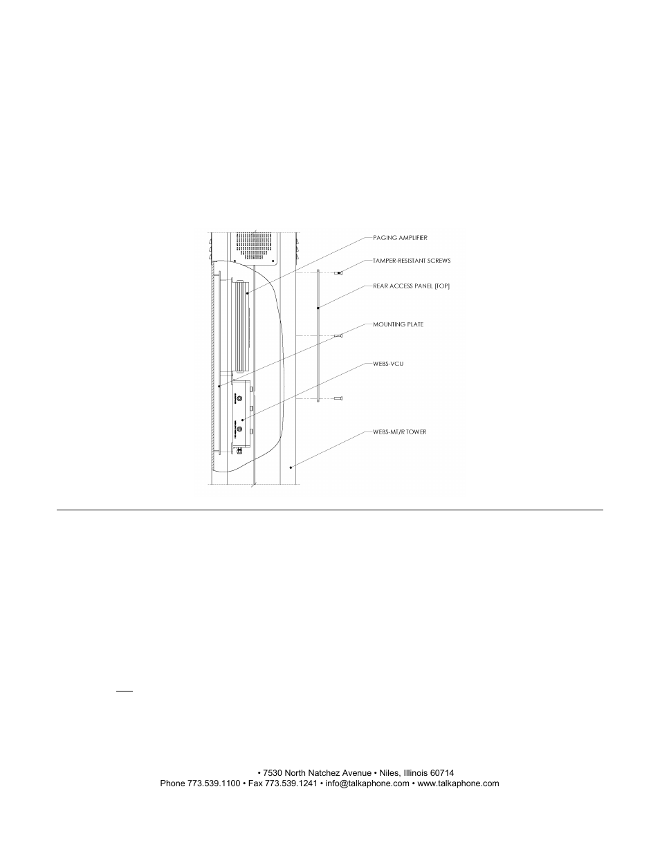 Webs-mt/r tower installation instructions | Talkaphone WEBS-MT/R-OP5 Radius Emergency Phone Tower with CCTV and WEBS User Manual | Page 3 / 8