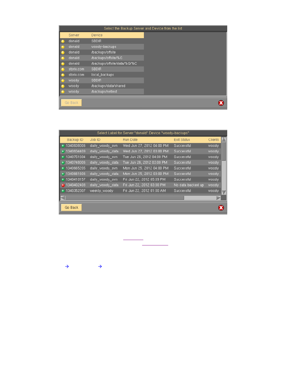 View by job id | Storix Software SBAdmin User Guide User Manual | Page 100 / 171