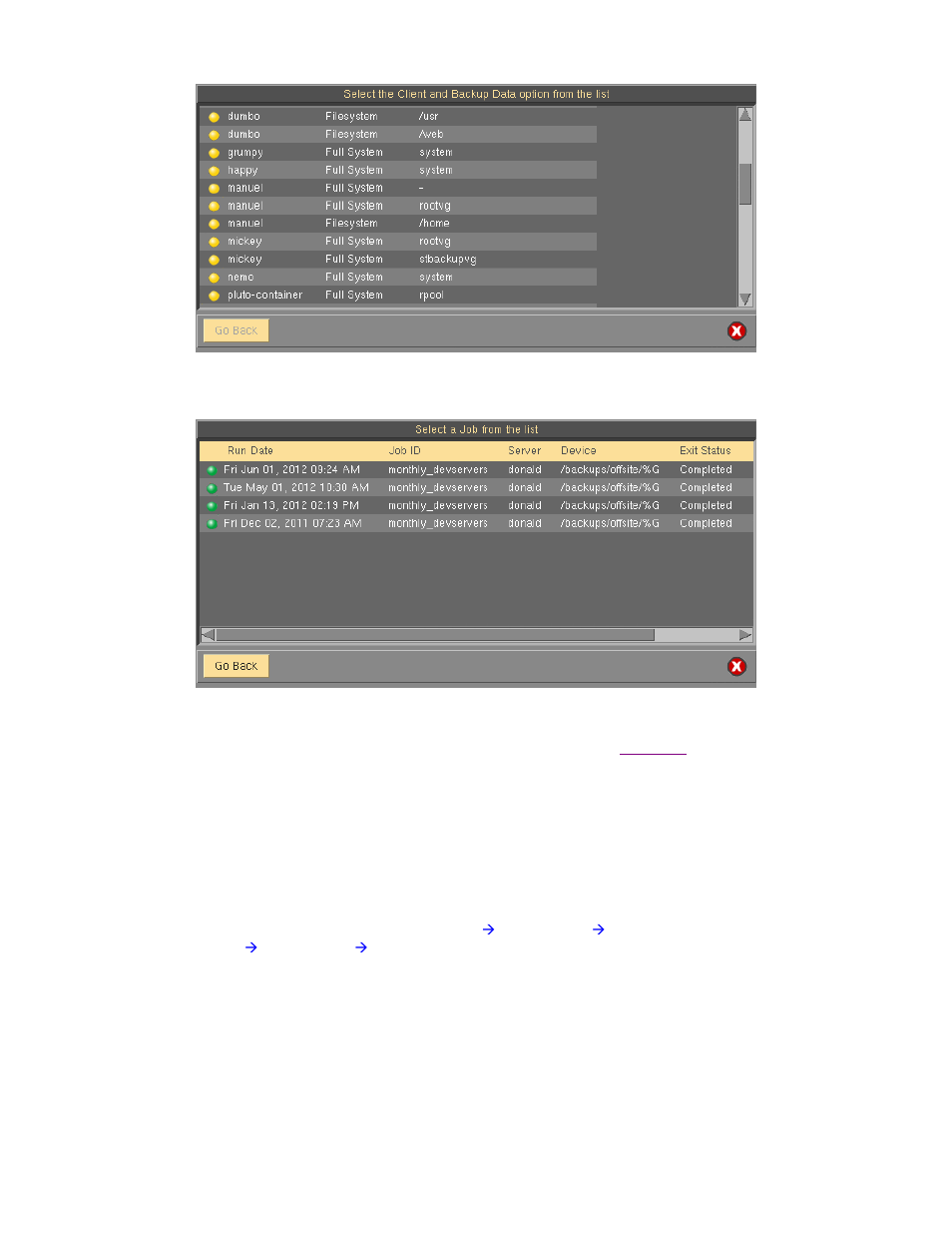 Read from server (media) | Storix Software SBAdmin User Guide User Manual | Page 102 / 171