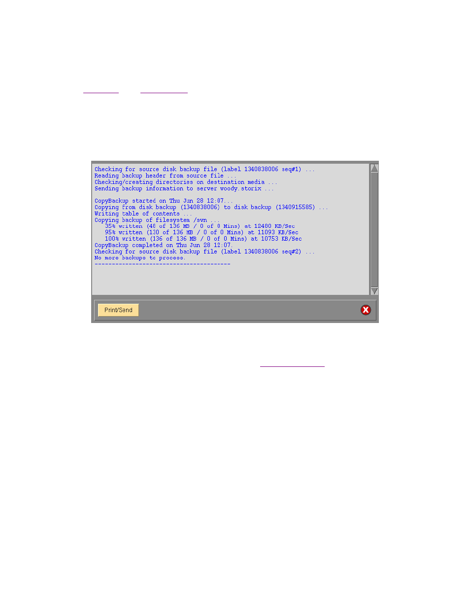 Canceling the operation | Storix Software SBAdmin User Guide User Manual | Page 131 / 171