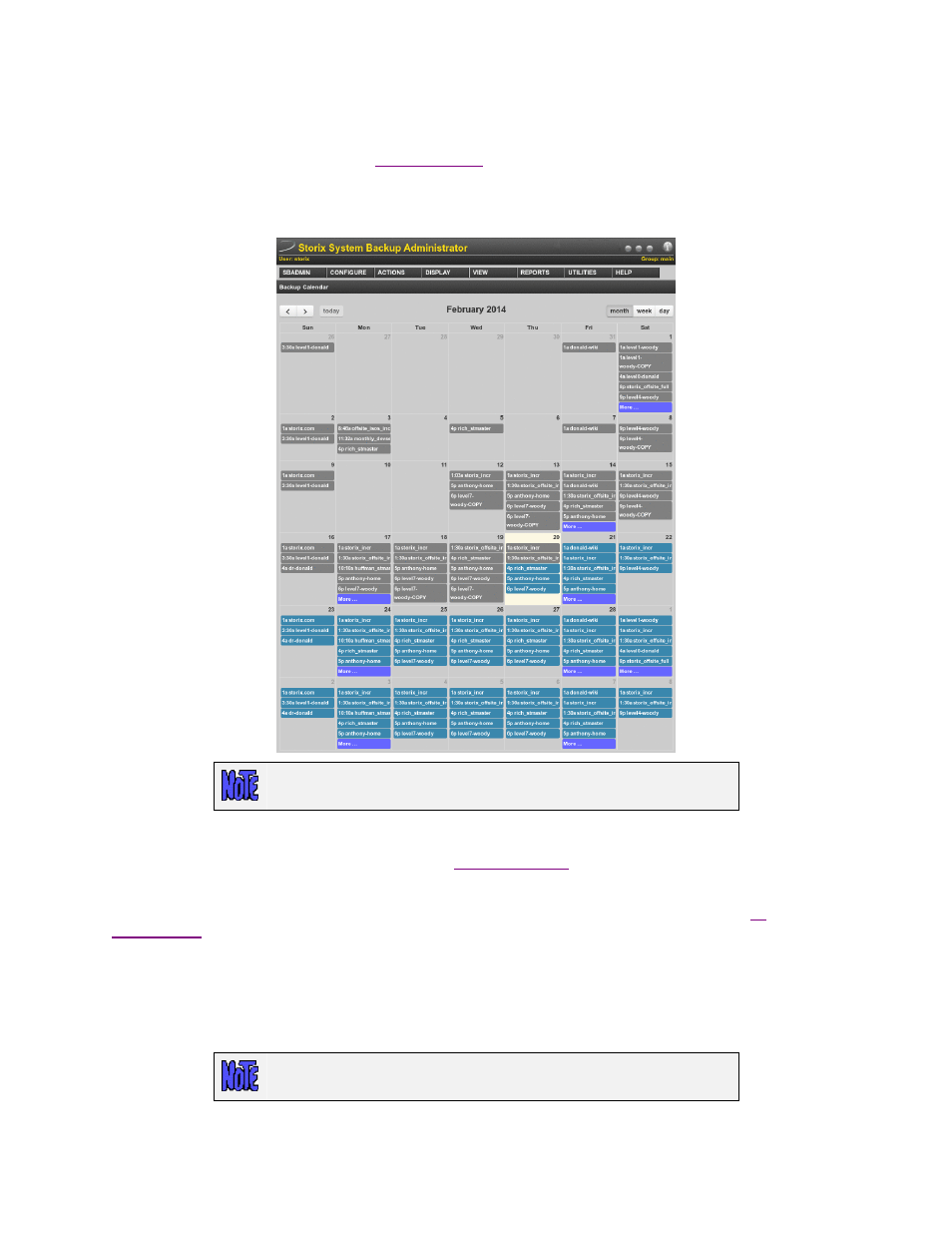 Calendar, Alternate, Notification | Alternate notification | Storix Software SBAdmin User Guide User Manual | Page 147 / 171