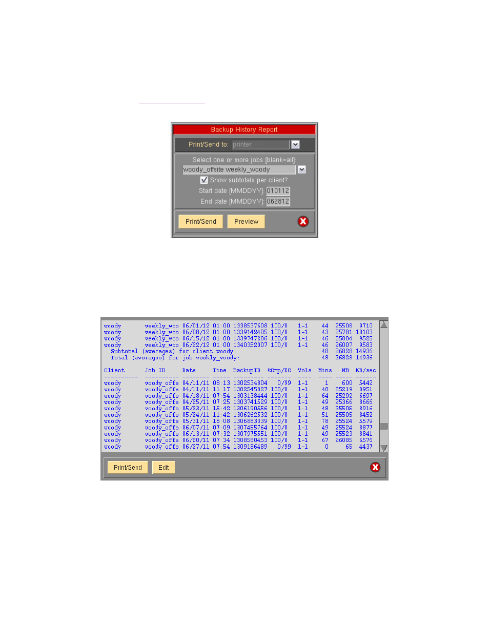 Reports | Storix Software SBAdmin User Guide User Manual | Page 148 / 171