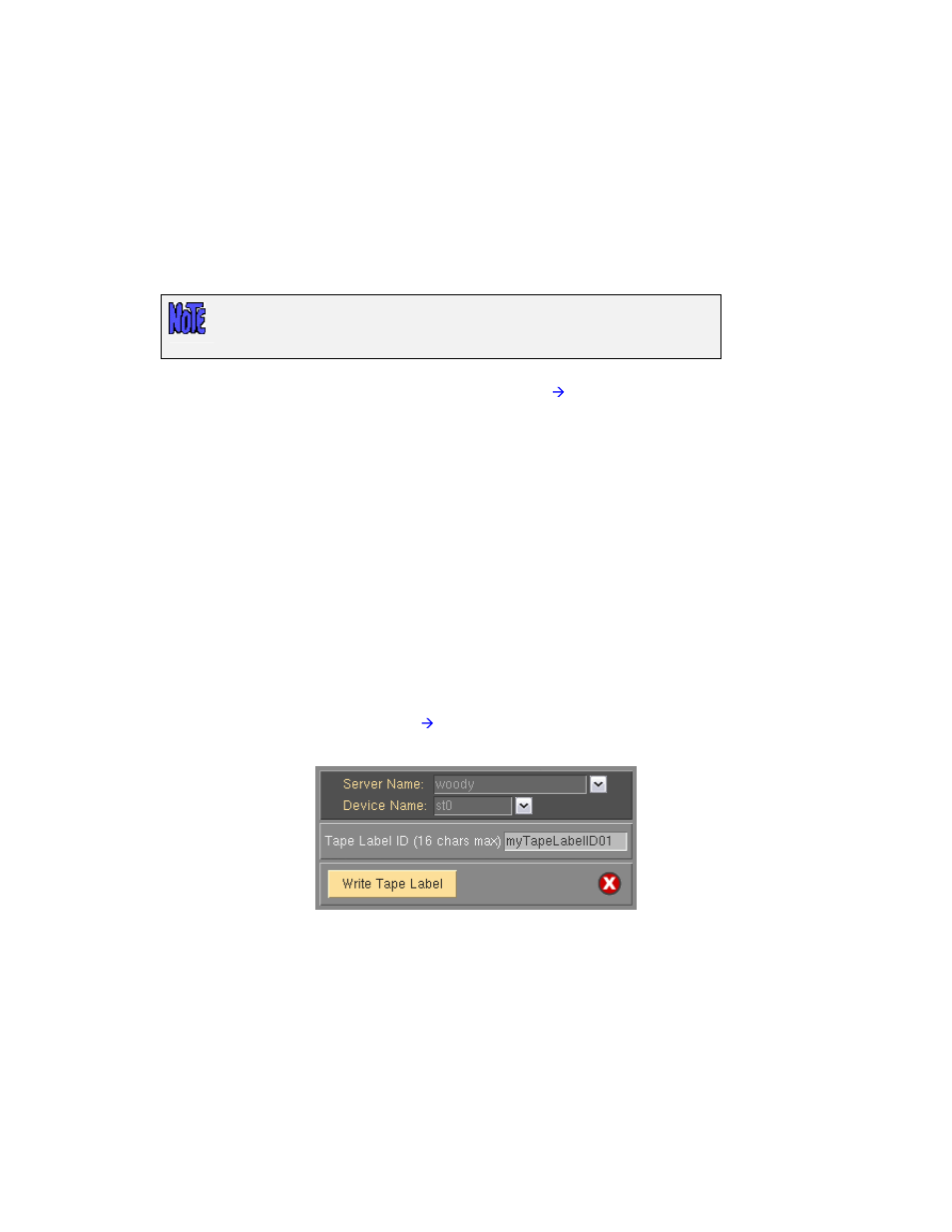 Remote installation manager (rim), Write a tape label id to a tape | Storix Software SBAdmin User Guide User Manual | Page 153 / 171