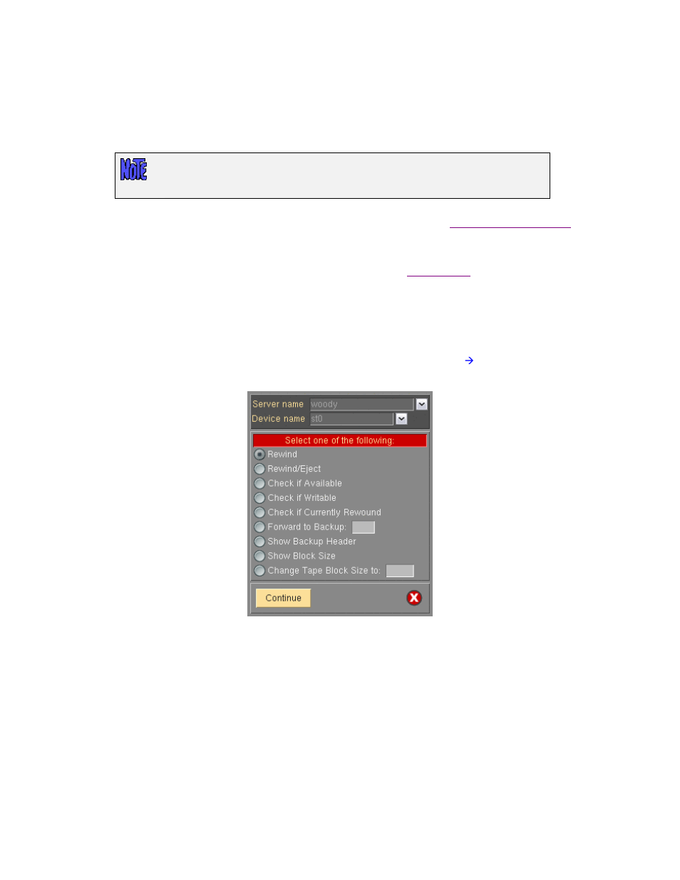 Perform tape operations | Storix Software SBAdmin User Guide User Manual | Page 154 / 171