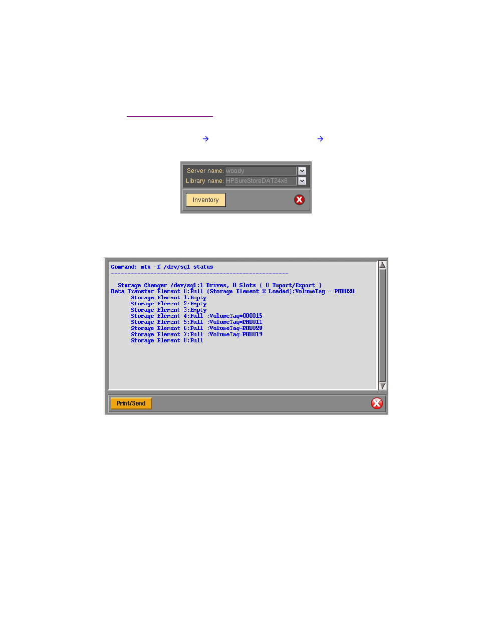 Display library media inventory, Rebuild (unexpire) a backup label | Storix Software SBAdmin User Guide User Manual | Page 157 / 171