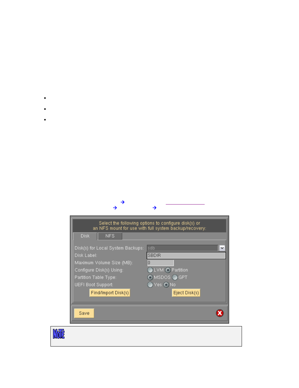 Local system backup device, Disk local system backup device, G and %c notation | Storix Software SBAdmin User Guide User Manual | Page 52 / 171
