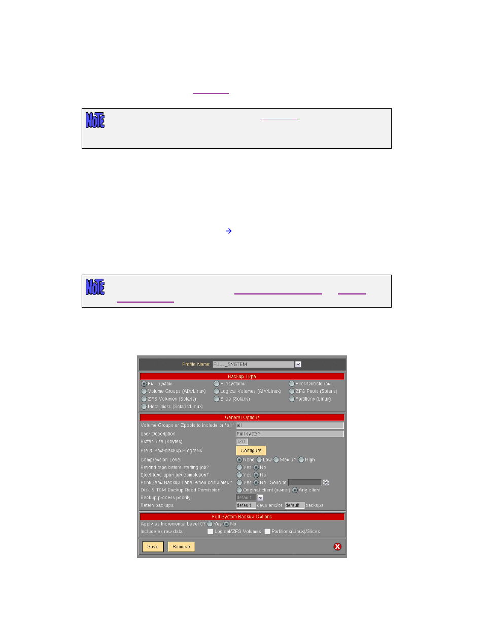 Backup profile, Adding a backup profile | Storix Software SBAdmin User Guide User Manual | Page 56 / 171