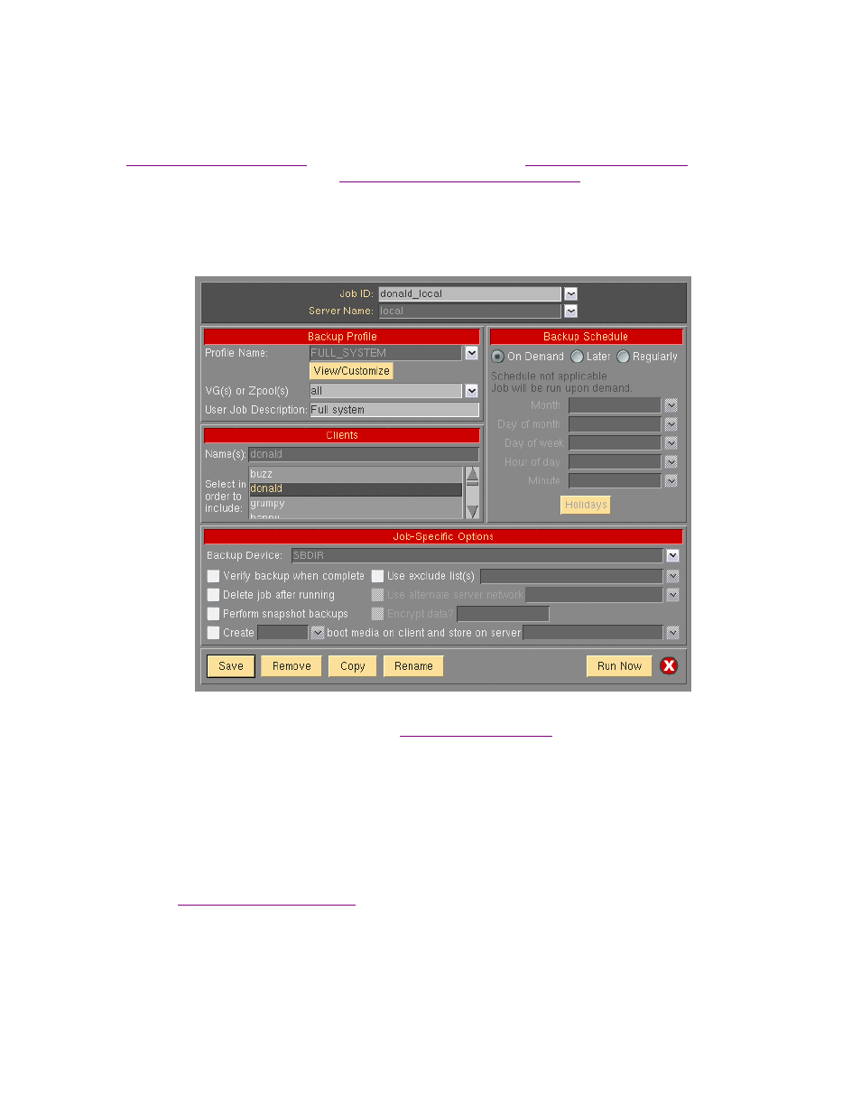 Creating a local system backup, Changing a backup job | Storix Software SBAdmin User Guide User Manual | Page 78 / 171