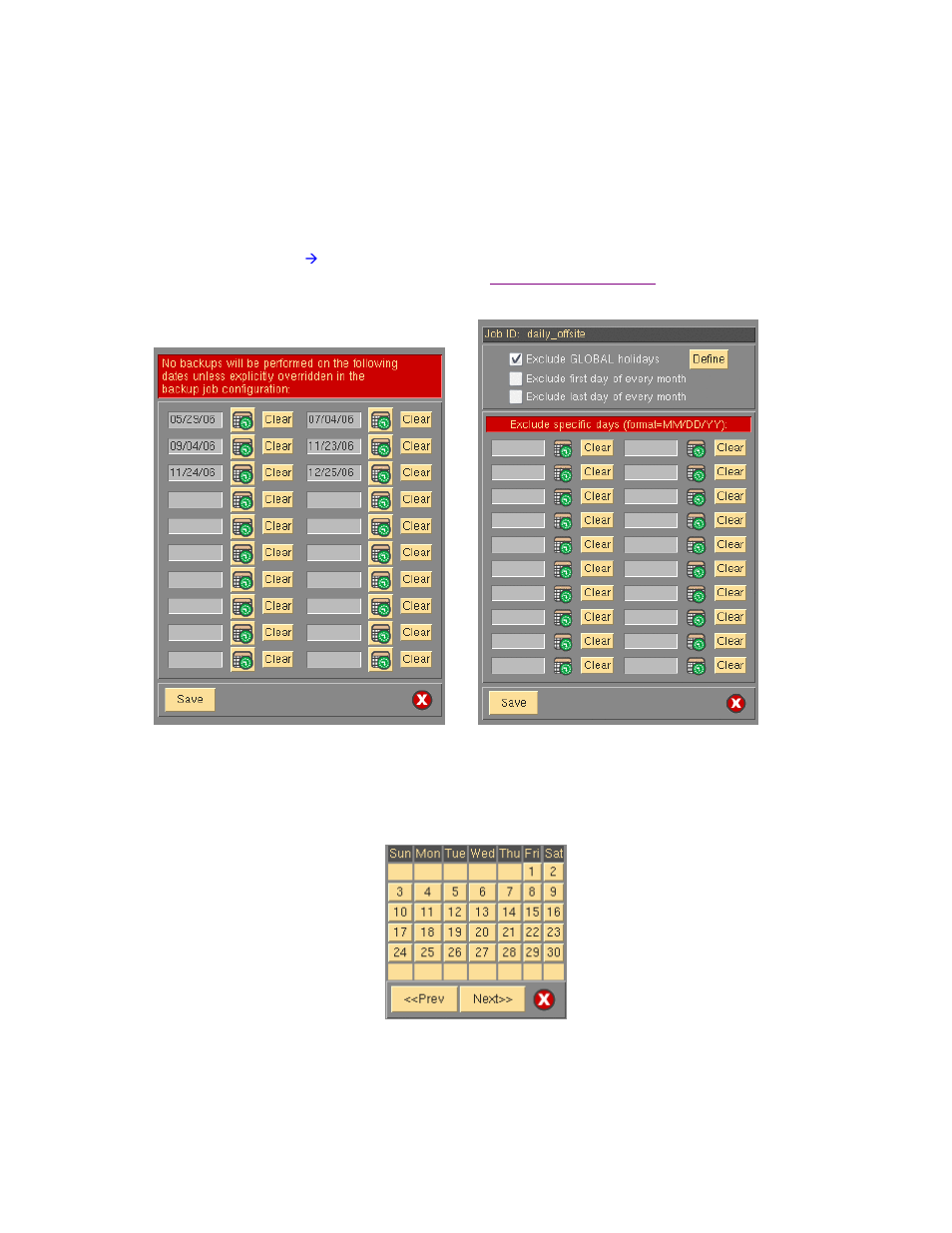 Holidays, Copy backup settings | Storix Software SBAdmin User Guide User Manual | Page 84 / 171