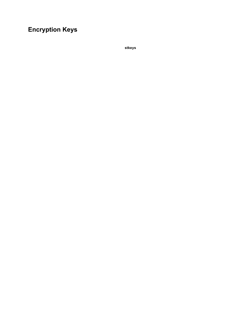 Encryption keys | Storix Software SBAdmin TSM Edition Users Guide User Manual | Page 111 / 117