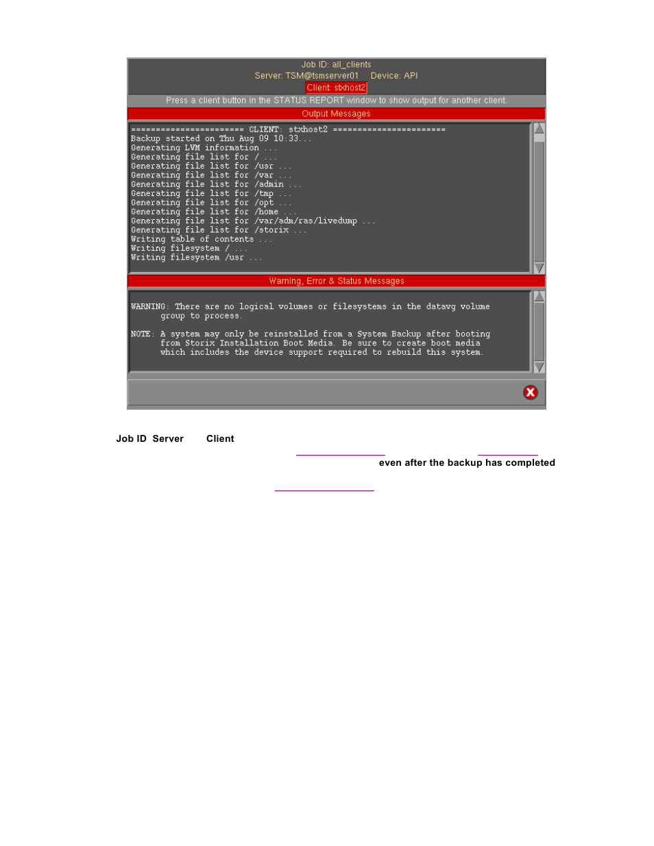 Storix Software SBAdmin TSM Edition Users Guide User Manual | Page 56 / 117