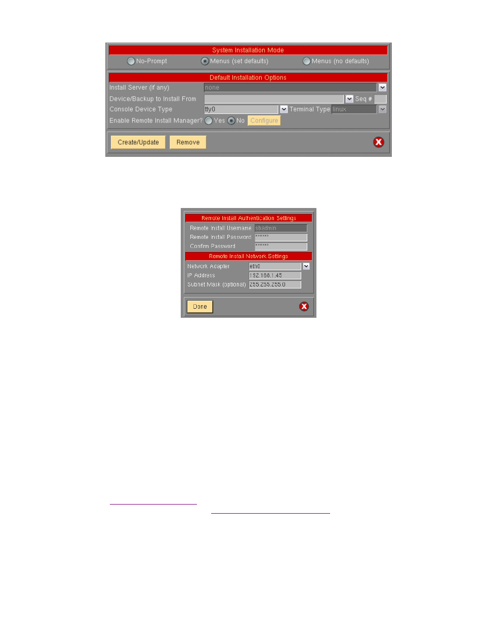 Configuring rim after booting from the boot media, Connecting to the remote install process | Storix Software SBAdmin Linux System Recovery Guide User Manual | Page 21 / 78