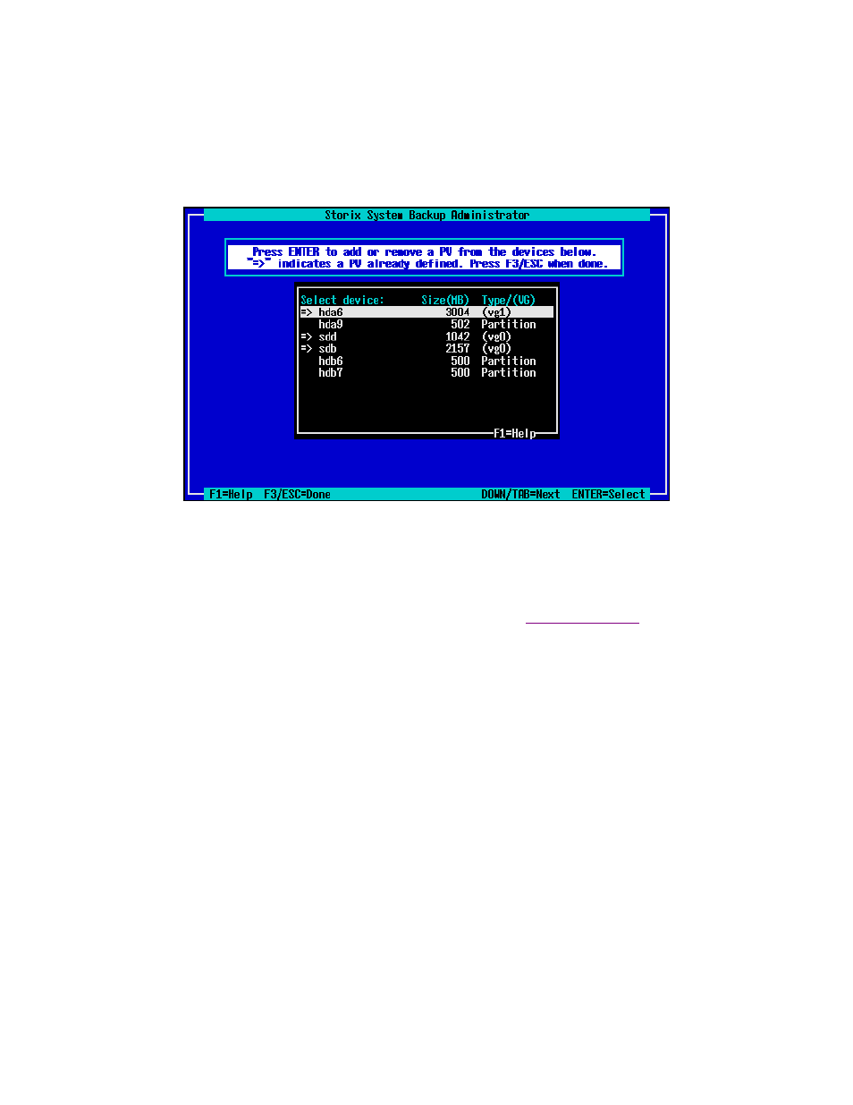 Add or remove physical volumes, Add or change volume groups | Storix Software SBAdmin Linux System Recovery Guide User Manual | Page 55 / 78